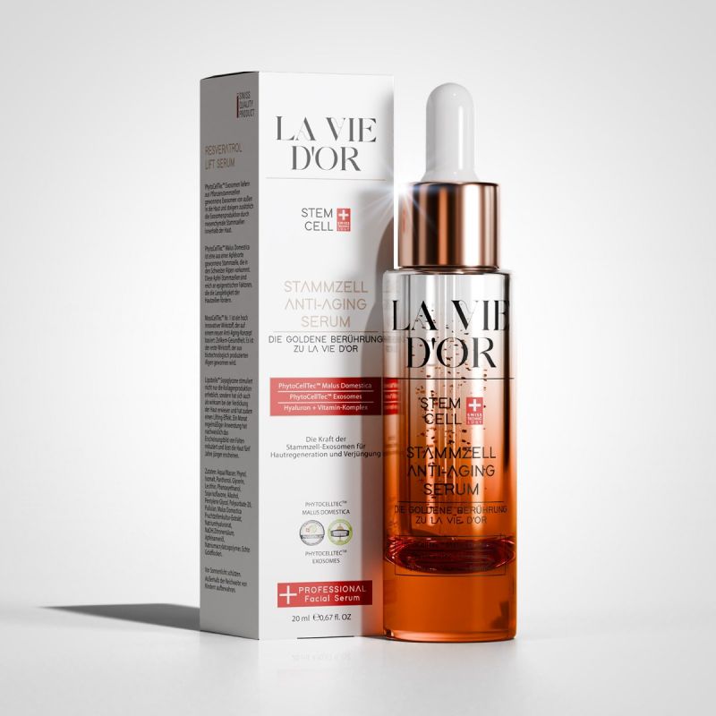 LaVieDor Komplettset – Anti-Aging Serum, Tagescreme mit LSF 30 & Lippenpflege