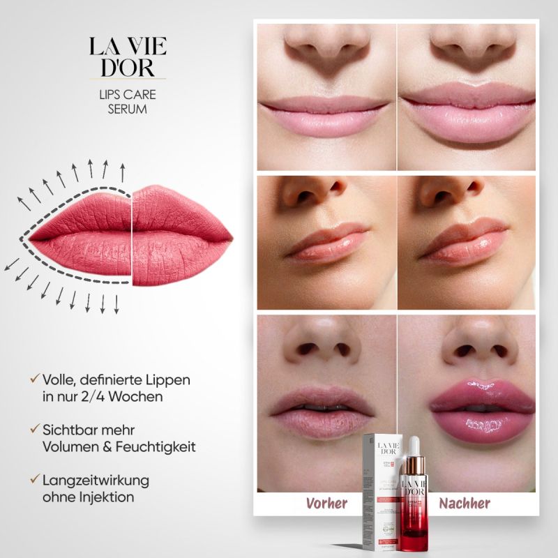 LaVieDor Lip Plumper – Natürliche Lippenpflege mit Volumen-Effekt & Anti-Aging-Wirkung
