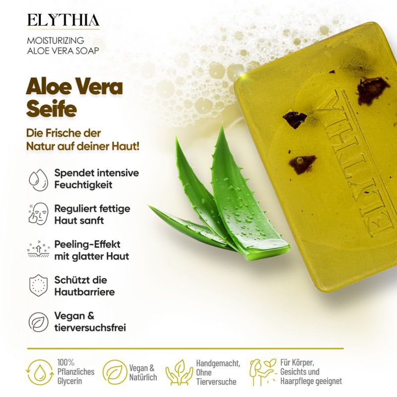 Elythia Aloe Vera Seife – Feuchtigkeit & sanfte Reinigung
