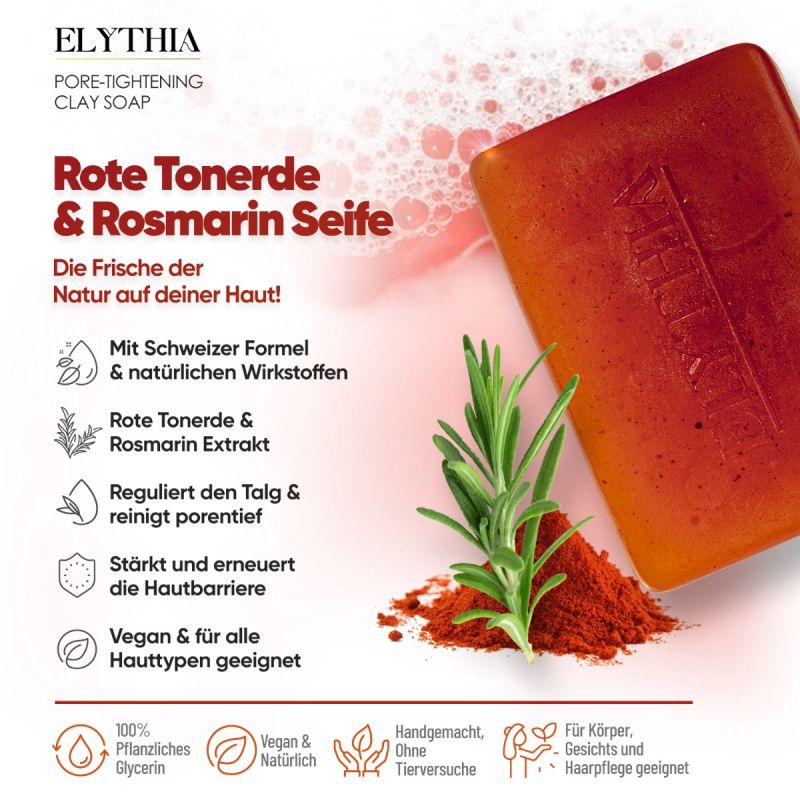 LaVieDor Klärendes Pflege-Duo – Anti-Aging Serum & Tonerde Rosmarin-Seife