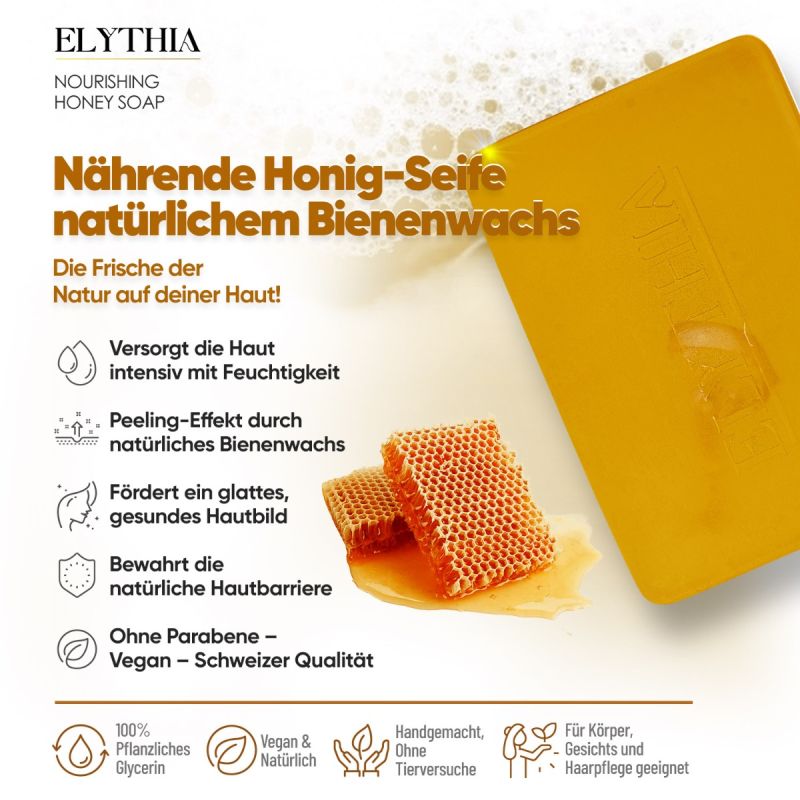 Elythia Haarpflegeset – Stammzell-Haarserum & Honig Naturseife