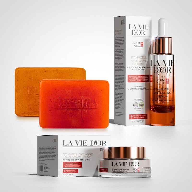 LaVieDor Reinigungs- & Anti-Aging Set – Serum, Creme & Naturseifen