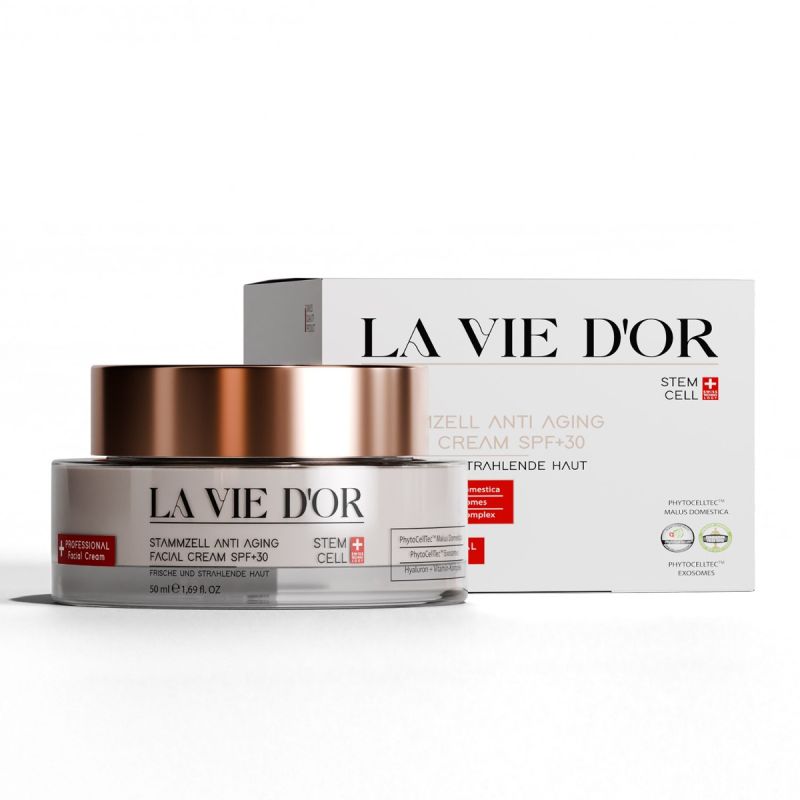 LaVieDor Anti-Aging Tagescreme mit LSF 30 – Mit Hyaluronsäure & Vitamin-Komplex