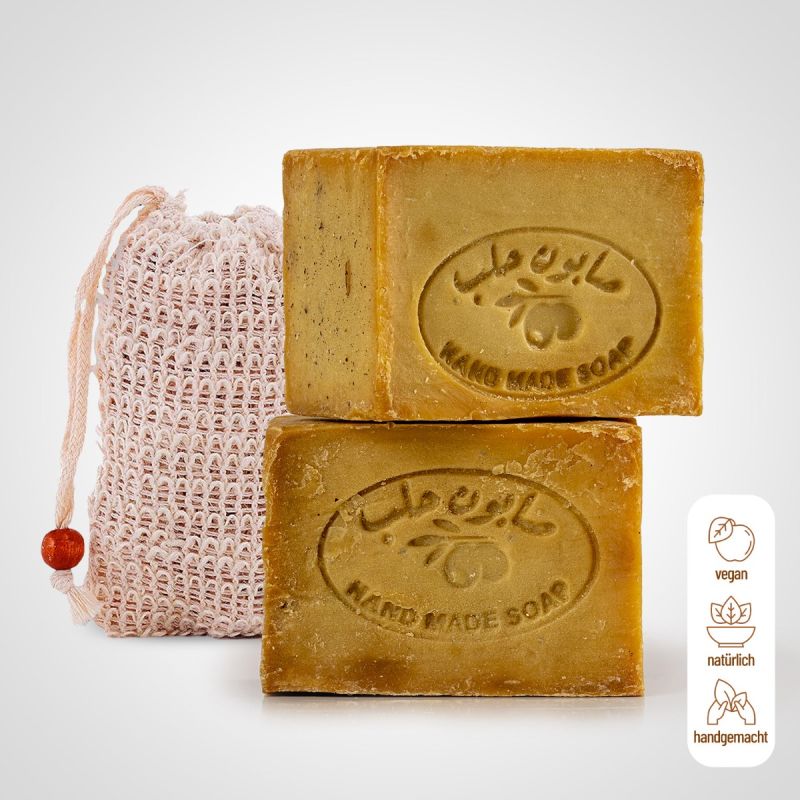 Elythia Aleppo-Seife – 2er-Set Naturseifen mit Oliven- & Lorbeeröl