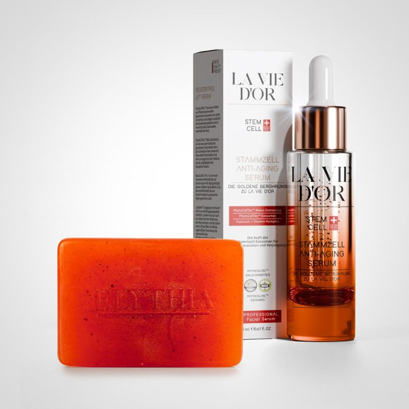 LaVieDor Klärendes Pflege-Duo – Anti-Aging Serum & Tonerde Rosmarin-Seife